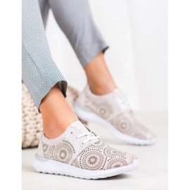 Filippo Calçados esportivos de couro rosa 1