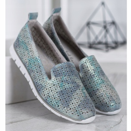 Filippo Senhores de couro na plataforma azul 2