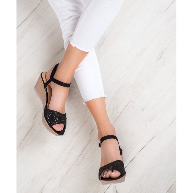 SHELOVET Sandálias Light Openwork preto 1