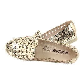 M.Daszyński Bailarinas douradas femininas Daszyński SA135-1 preto amarelo 5 M.Daszyński Bailarinas douradas femininas Daszyński SA135-1 preto amarelo 5