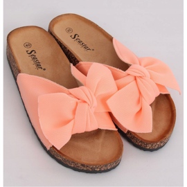 Chinelos rosa CK108 rosa na sola de cortiça 2