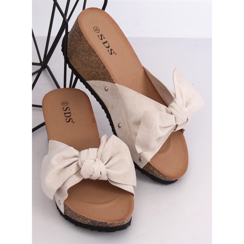 Chinelos bege 7862-KL Beige 2