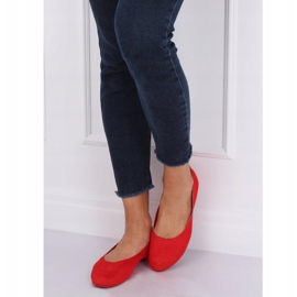 Bailarinas vermelhas macias femininas NK17P Vermelho 2 Bailarinas vermelhas macias femininas NK17P Vermelho 2