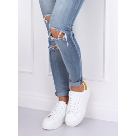 Tênis feminino branco 85-428 BRANCO / AMARELO 1