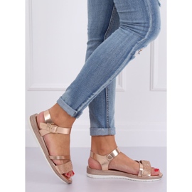 Sandálias femininas champanhe D-118 Champagne rosa 2