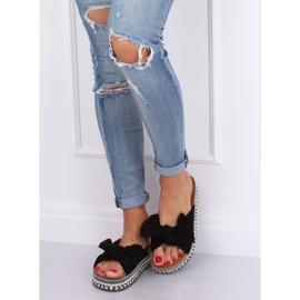 Sapatilhas pretas femininas negras LK29P pretas preto 2