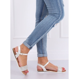 Sandálias femininas prata HT-69 prata cinza 2