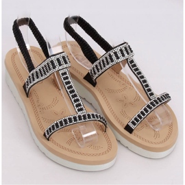 Sandálias femininas pretas HD-128 preto 1