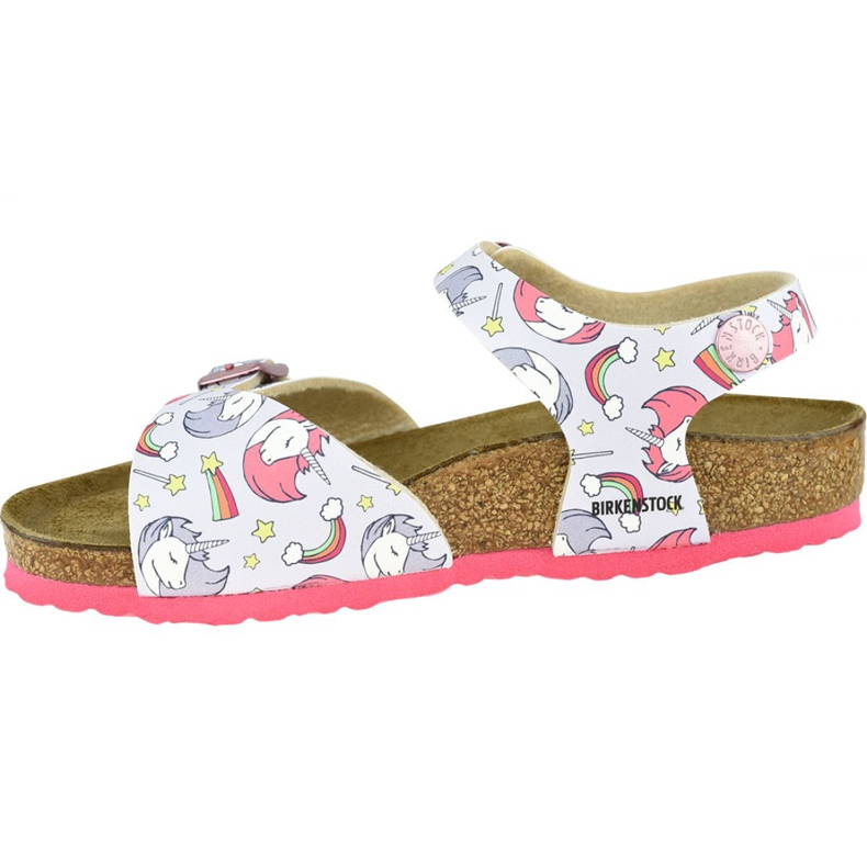 Sandálias Birkenstock Rio Plain Bfdd Kids 1015620 rosa 1
