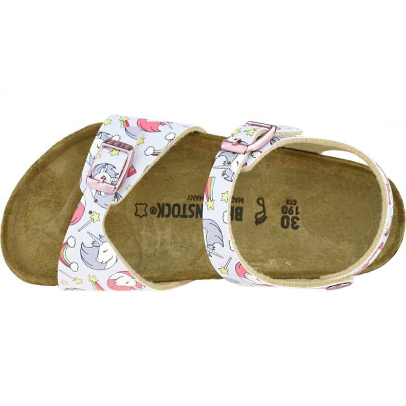 Sandálias Birkenstock Rio Plain Bfdd Kids 1015620 rosa 2