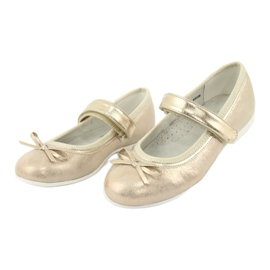 Bailarinas douradas do American Club GC02 com um arco bege dourado 3