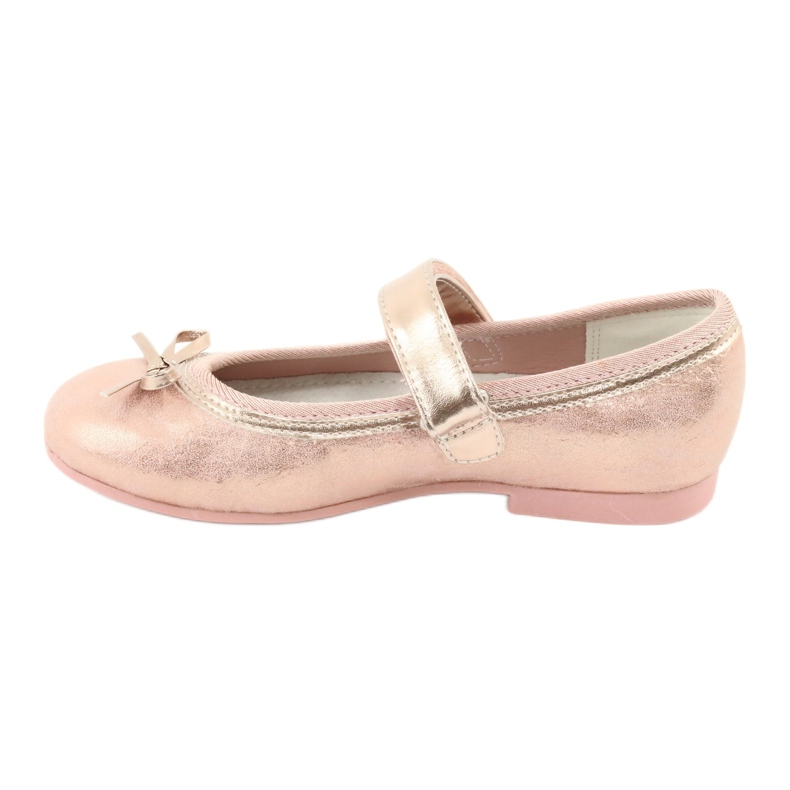 Golden Rose Ballerinas com o arco American Club GC02 rosa dourado 2