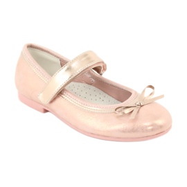 Golden Rose Ballerinas com o arco American Club GC02 rosa dourado 1