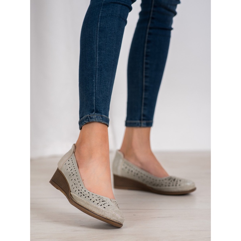 Filippo Bombas de couro com brilho marrom 1