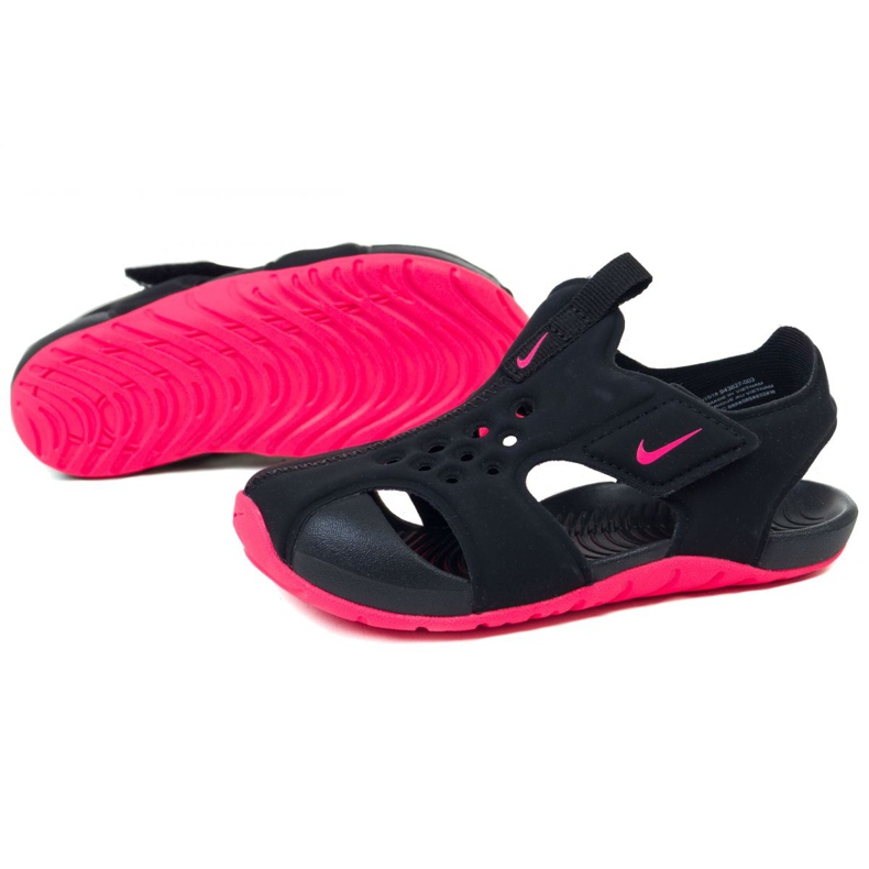 Sapato Nike Sunray Protect 2 Jr 943827-003 preto rosa 1