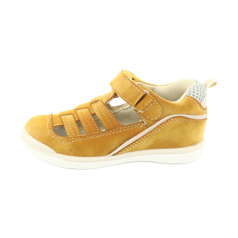 Sandálias masculinas de velcro American Club GC12/20, amarelas amarelo 2
