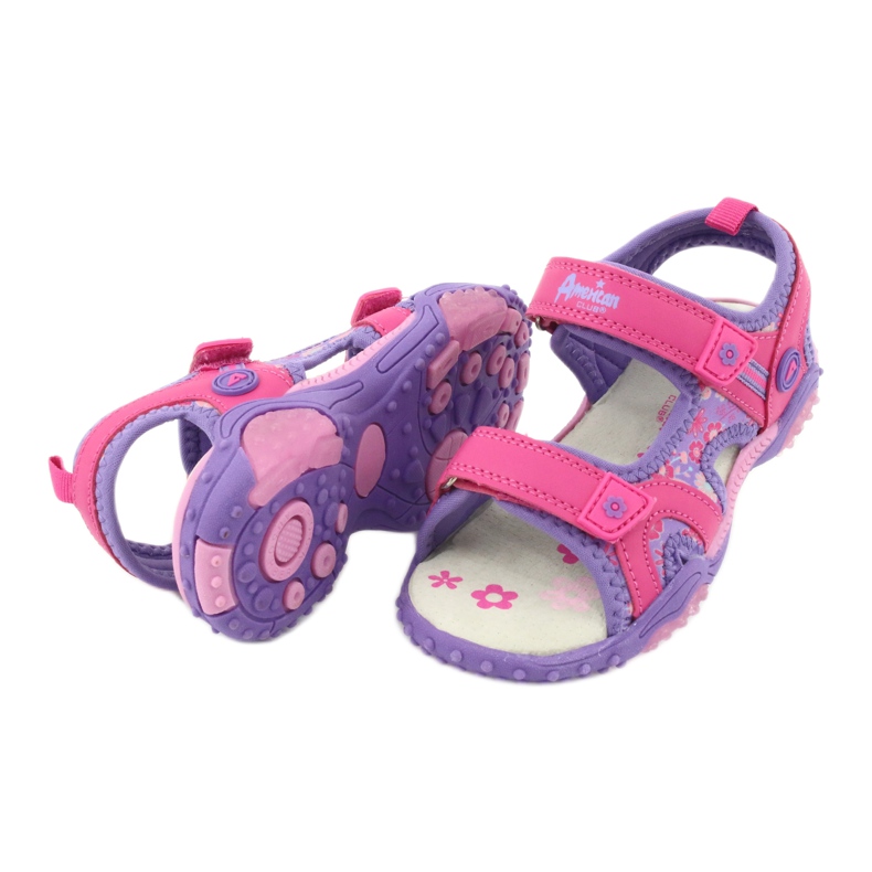 Sandálias femininas American Club HL17 / 19 roxo 3