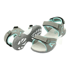 American Club Sandálias esportivas ótima inserção de couro rl26/20 cinza 3