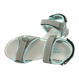 American Club Sandálias esportivas ótima inserção de couro rl26/20 cinza 4