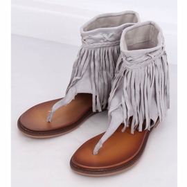 Chinelos cinza com parte superior NS129P Cinza 1