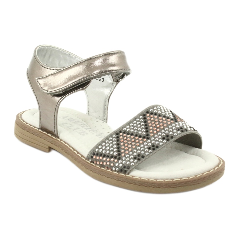 American Club Sandals Girls prata 1