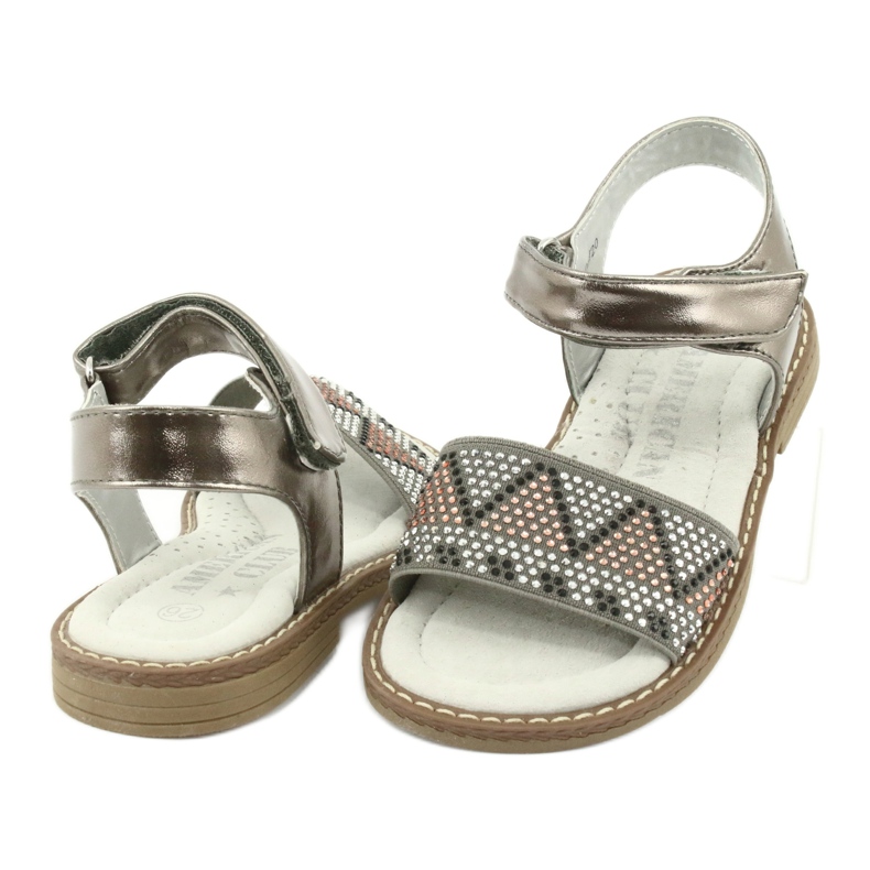 American Club Sandals Girls prata 4