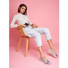 EVE Mocassim feminino couro cinza Bebbo 1