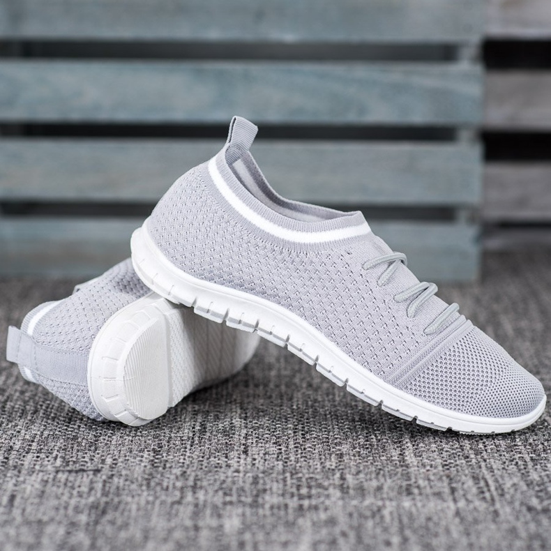 Bella Paris Calçados Esportivos Slip-on cinza 1