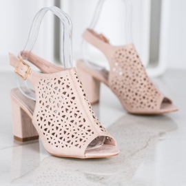 Goodin Sandálias a céu aberto com camurça castanho 2