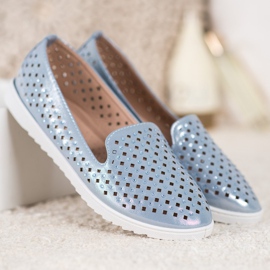 Renda Senhores elegantes com cristais azul 1