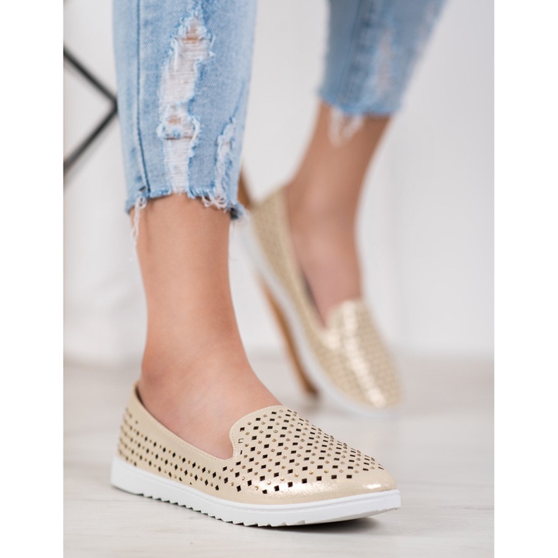 Renda Senhores elegantes com cristais amarelo 2