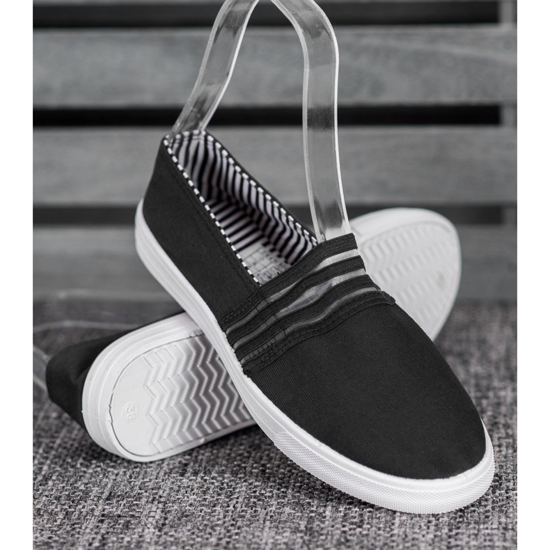 SHELOVET Tênis confortáveis preto 2