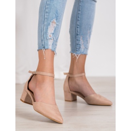 Small Swan Bombas elegantes marrom 1