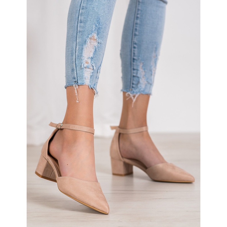 Small Swan Bombas elegantes marrom 1