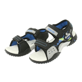 American Club Sandals Leather Insert HL21/20 preto/azul 2