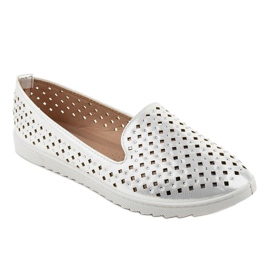 Tênis com orifícios azuis DY-08 cinza 1