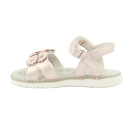 Sandálias rosa com lantejoulas pérolas American Club XD10/20 1