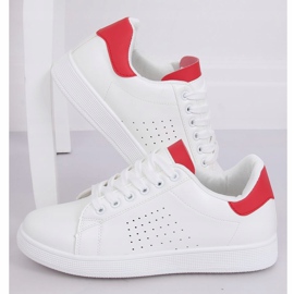 Tênis feminino branco e vermelho LV101P vermelho 1
