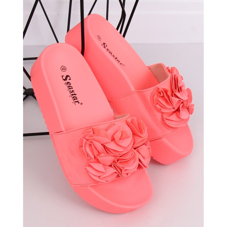 Coral CK148P Chinelos Coral com sola alta rosa 1