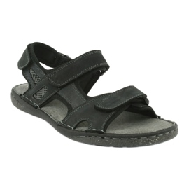 Sandálias masculinas de velcro American Club CY15 / 20 Dk.Navy azul marinho 1