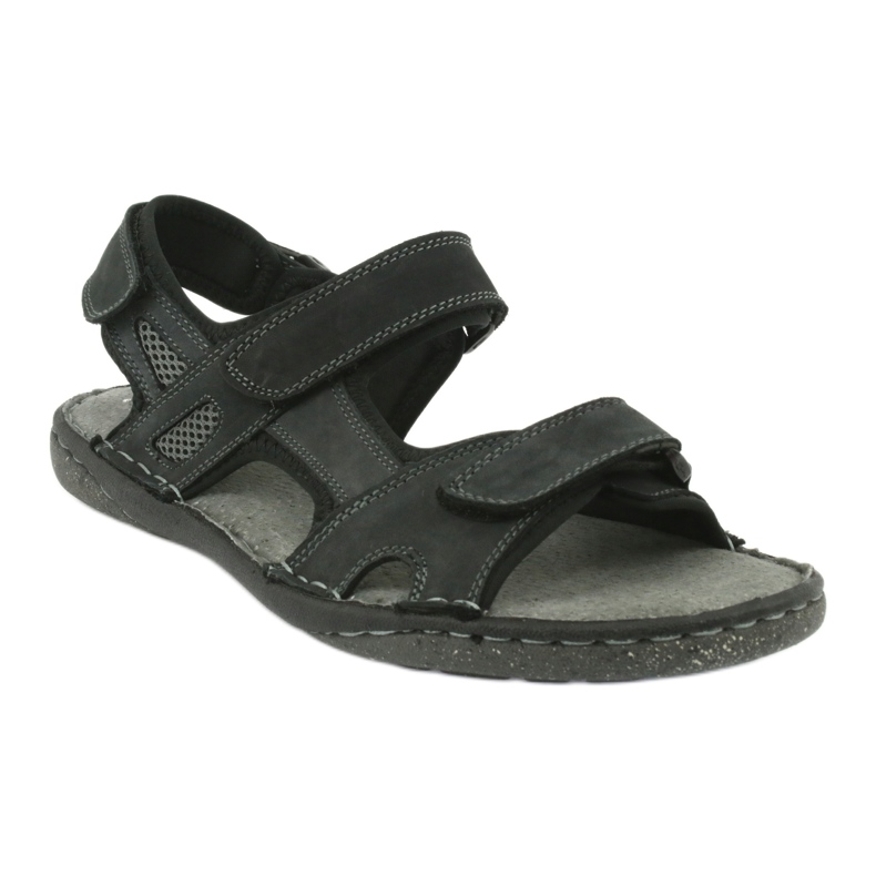 Sandálias masculinas de velcro American Club CY15 / 20 Dk.Navy azul marinho 1