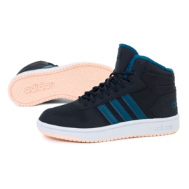 Tênis Adidas Hoops Mid 2.0 K Jr EE6703 preto 1