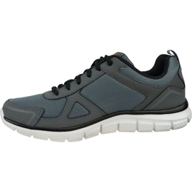 Skechers Track-Scloric M 52631-CCBK cinza 1