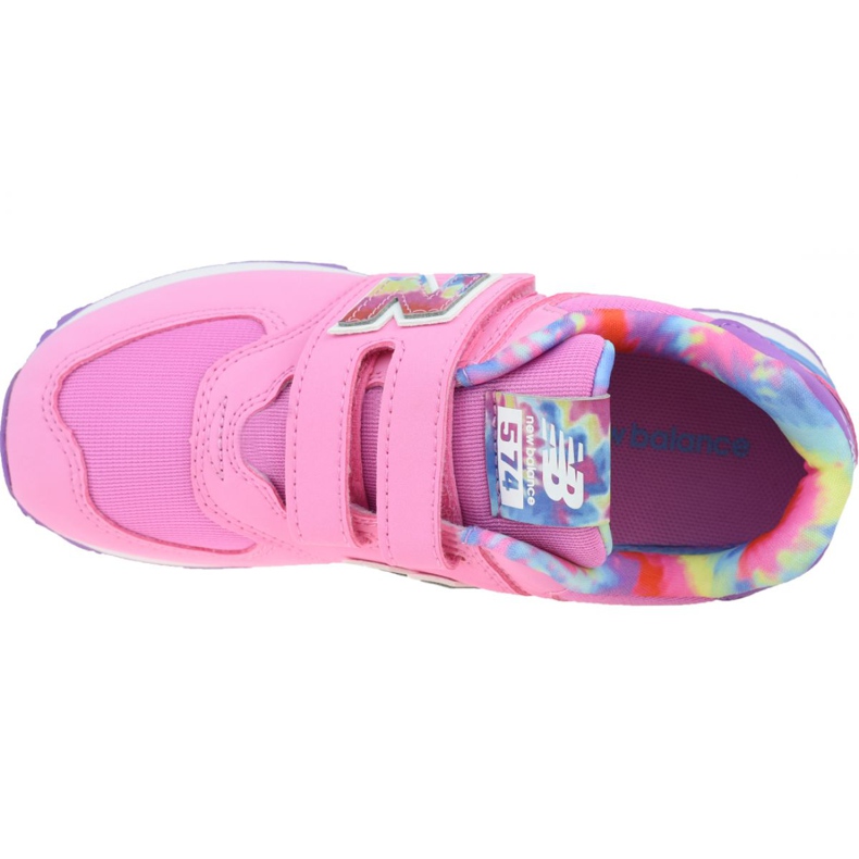 Tênis New Balance Jr YV574TDP azul rosa 2