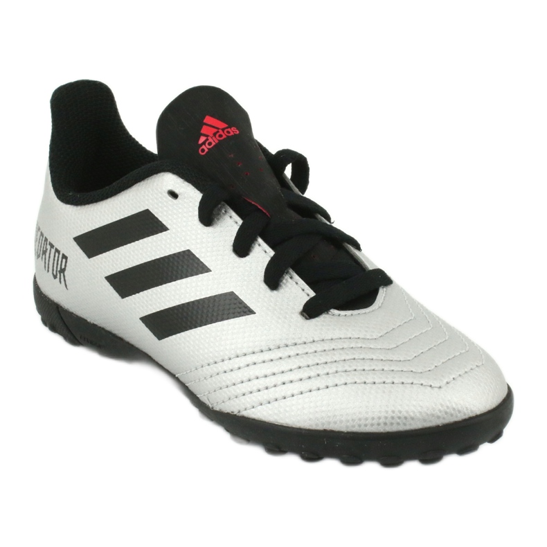 Chuteiras Adidas Predator 19.4 Tf Jr G25825 prata 1