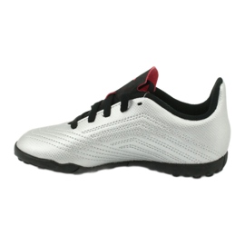 Chuteiras Adidas Predator 19.4 Tf Jr G25825 prata 2