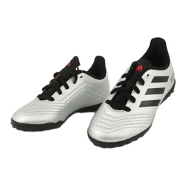Chuteiras Adidas Predator 19.4 Tf Jr G25825 prata 3