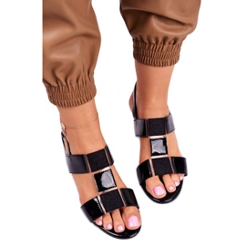 Sandálias de salto baixo Sergio Leone SK910 preto 2