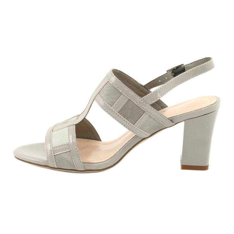 Sandálias no poste de Sergio Leone SK814 tornozelo cinza 2