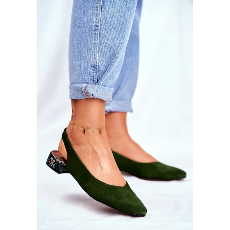Mulheres Pumps Leather Slip-on Maciejka Miami Green 04482-09 verde 1